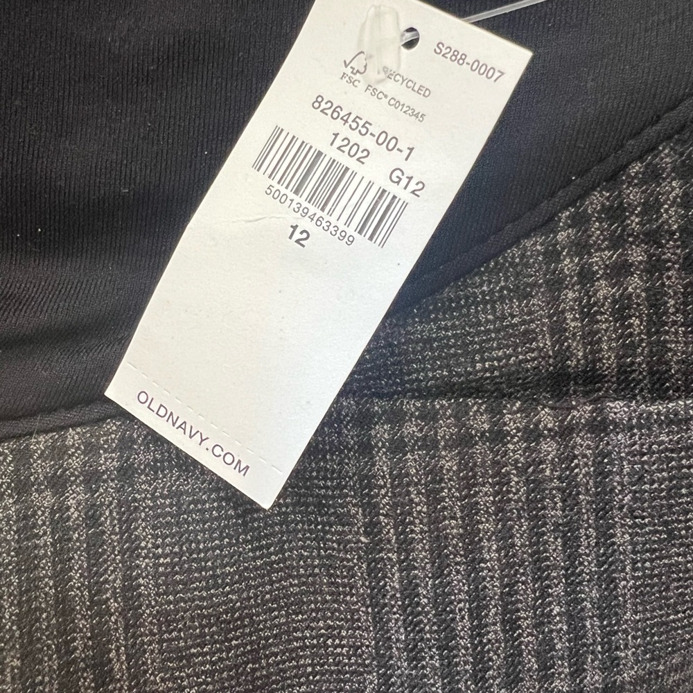 Old Navy maternity pixie full panel gray pants si… - image 4